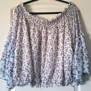 FP Ivory Floral Blouse